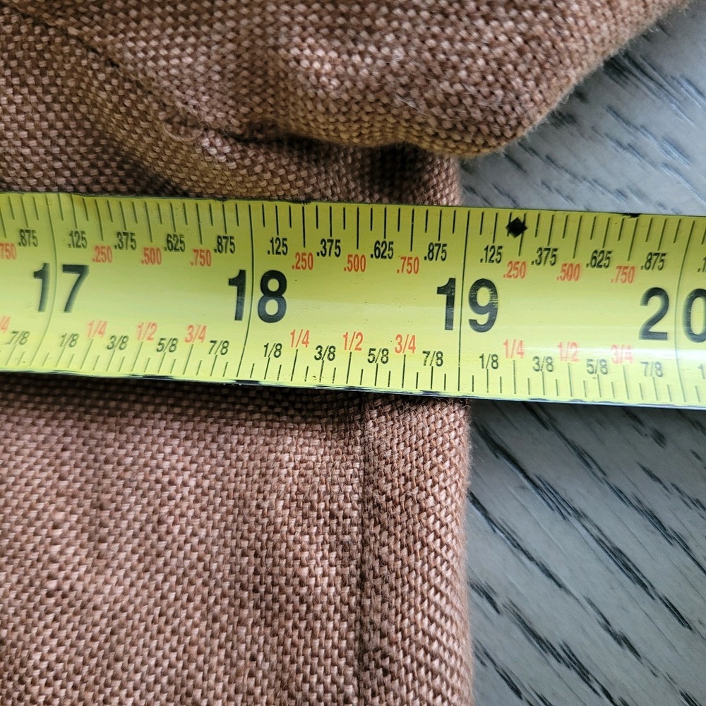 Cote Femme Brown Linen Blazer Jacket Casual Women's Size 4 Made In Italy - Picture 8 of 8